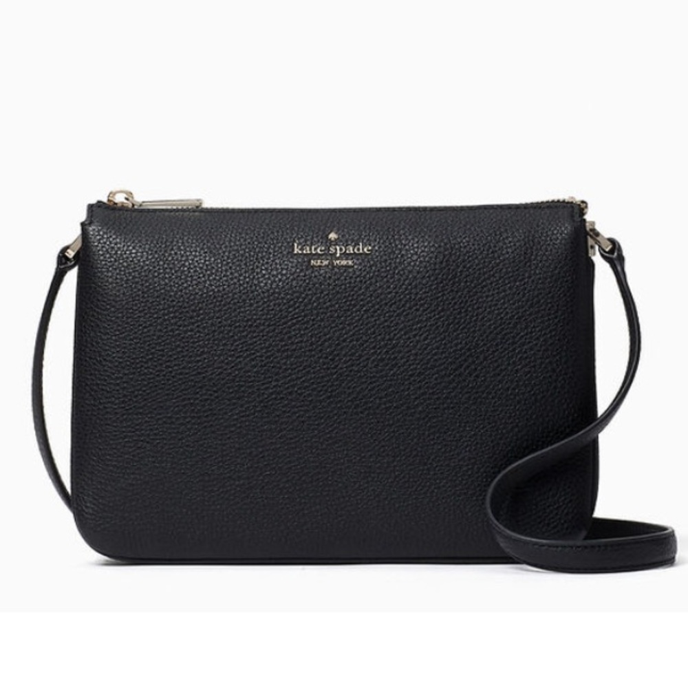 kate spade Black Pebbled Leather Crossbody Bag